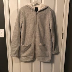 Grey zip up from forever21